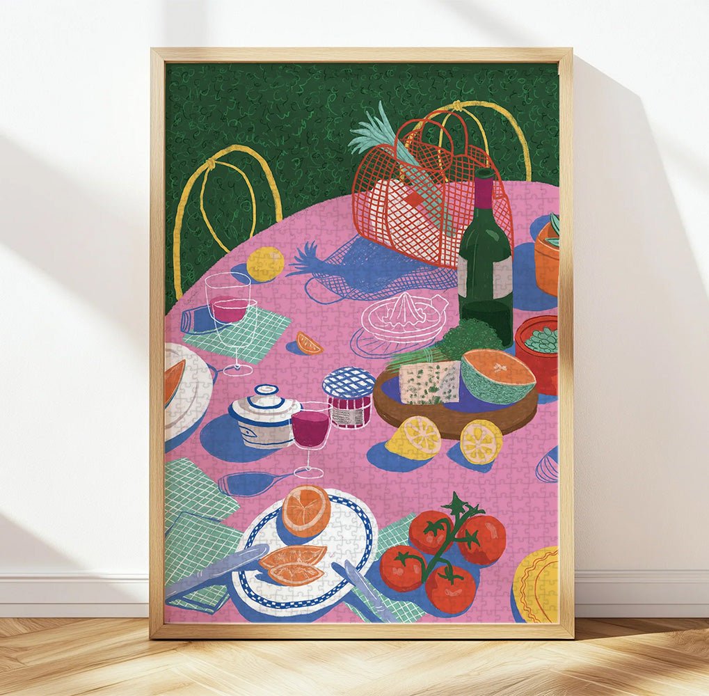 Puzzle Bodegón de Jardín por Gisèle Murias - 1000 Piezas