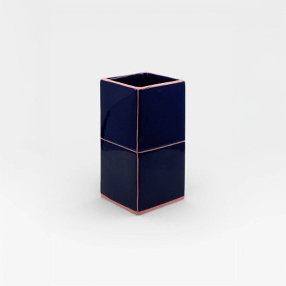Jarrón Tile Doble Azul / Rosa