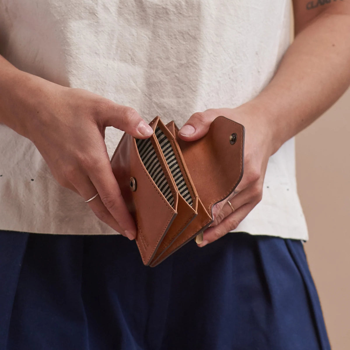 Cartera Harmónica Clásico Coñac