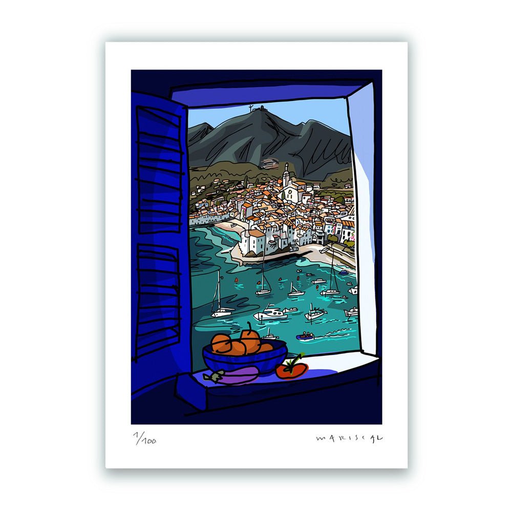 Ventana de Cadaqués Impresión Fine Art