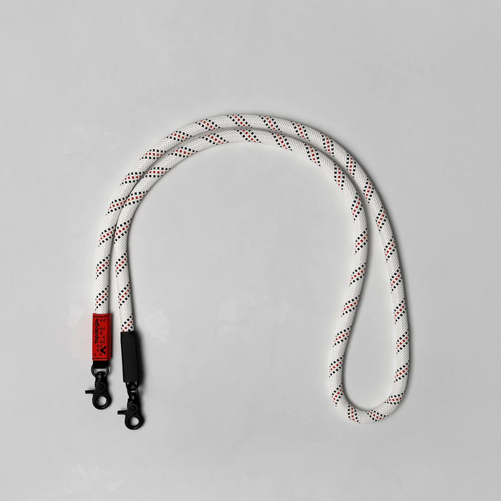 10mm Rope Strap White Patterned