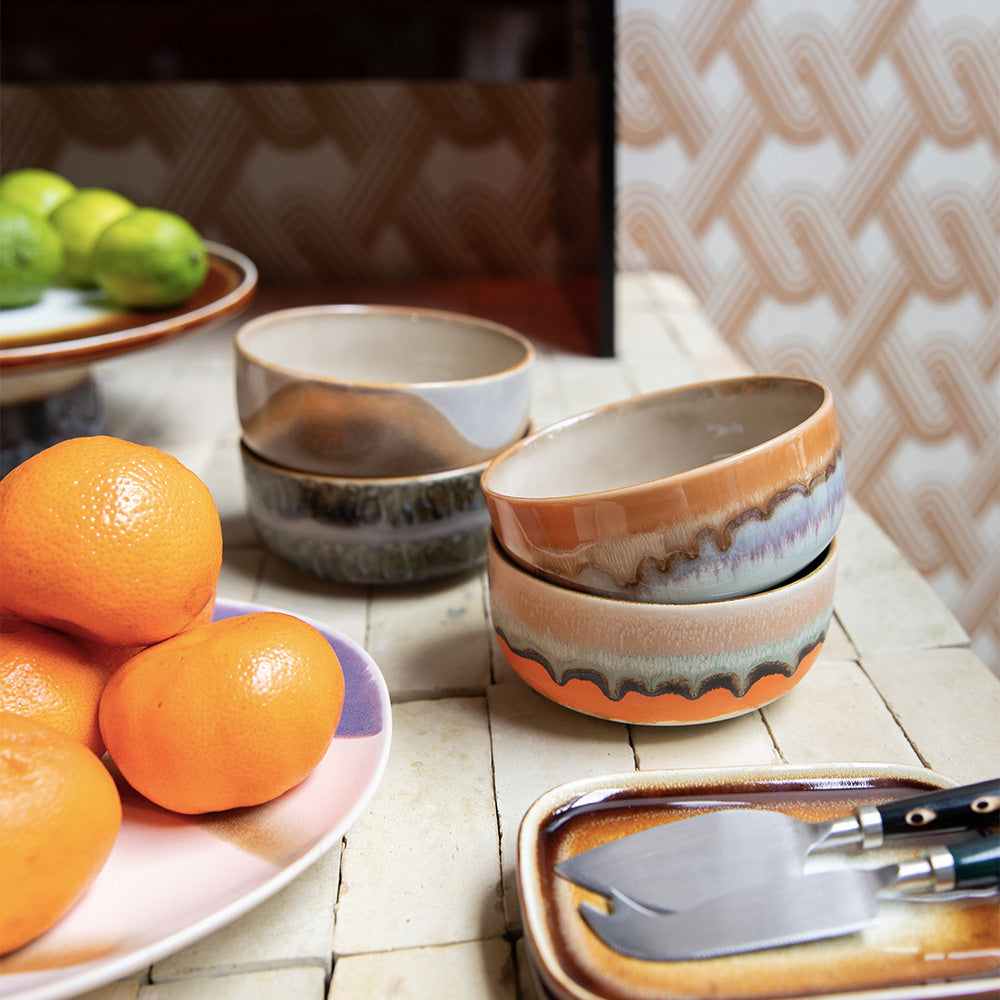 70s Ceramics: Dessert Bowls - Reef (set de 4)
