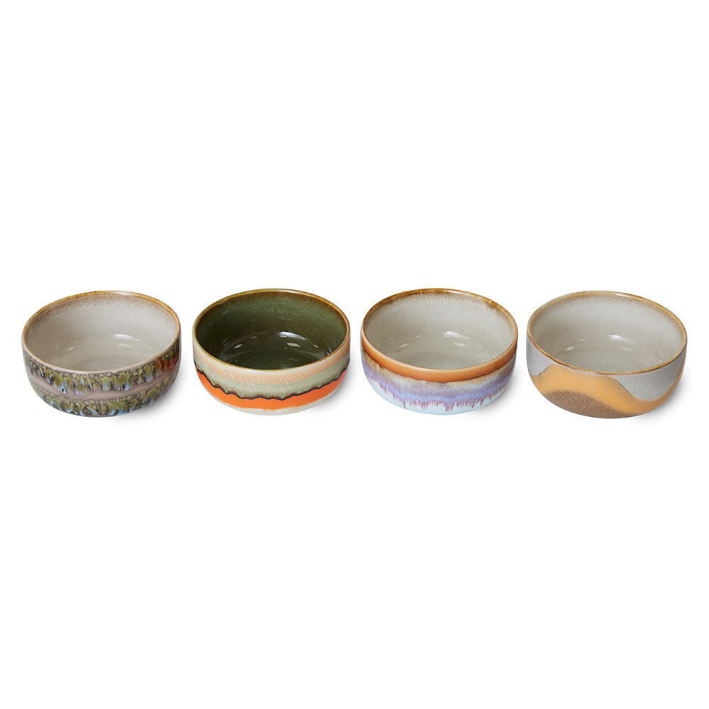 70s Ceramics: Dessert Bowls - Reef (set de 4)
