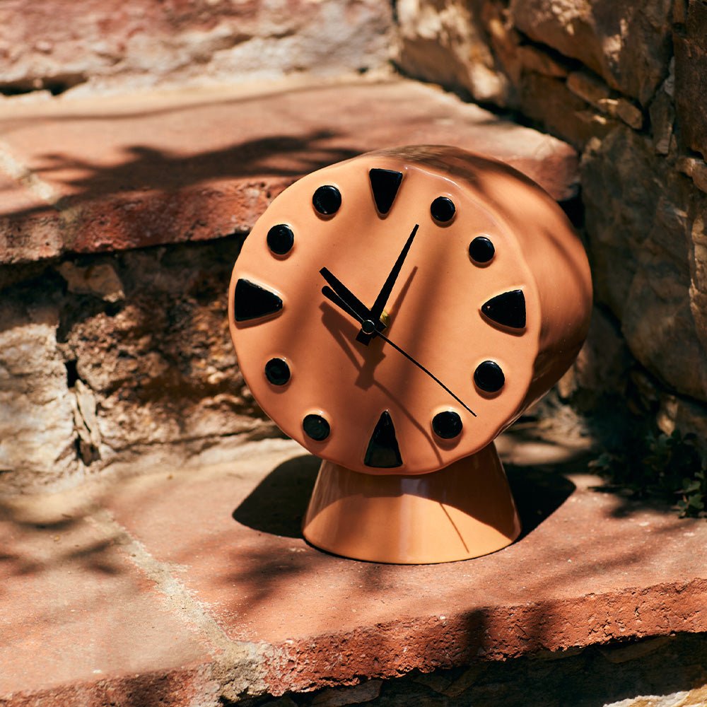Retro Ceramic Clock Peach