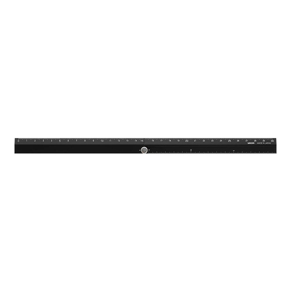 Regla Múltiple de Aluminio 30cm Negro