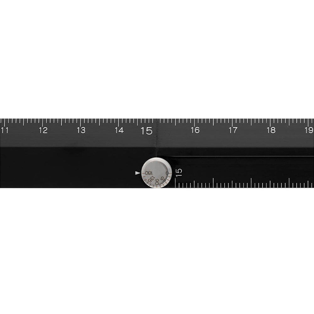 Regla Múltiple de Aluminio 30cm Negro