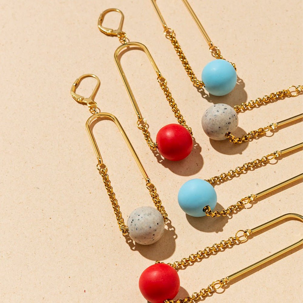 Pendientes Arc Mono Celeste