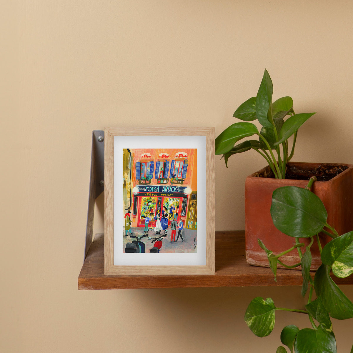Bodega de la Ardosa Vertical Impresión Giclée