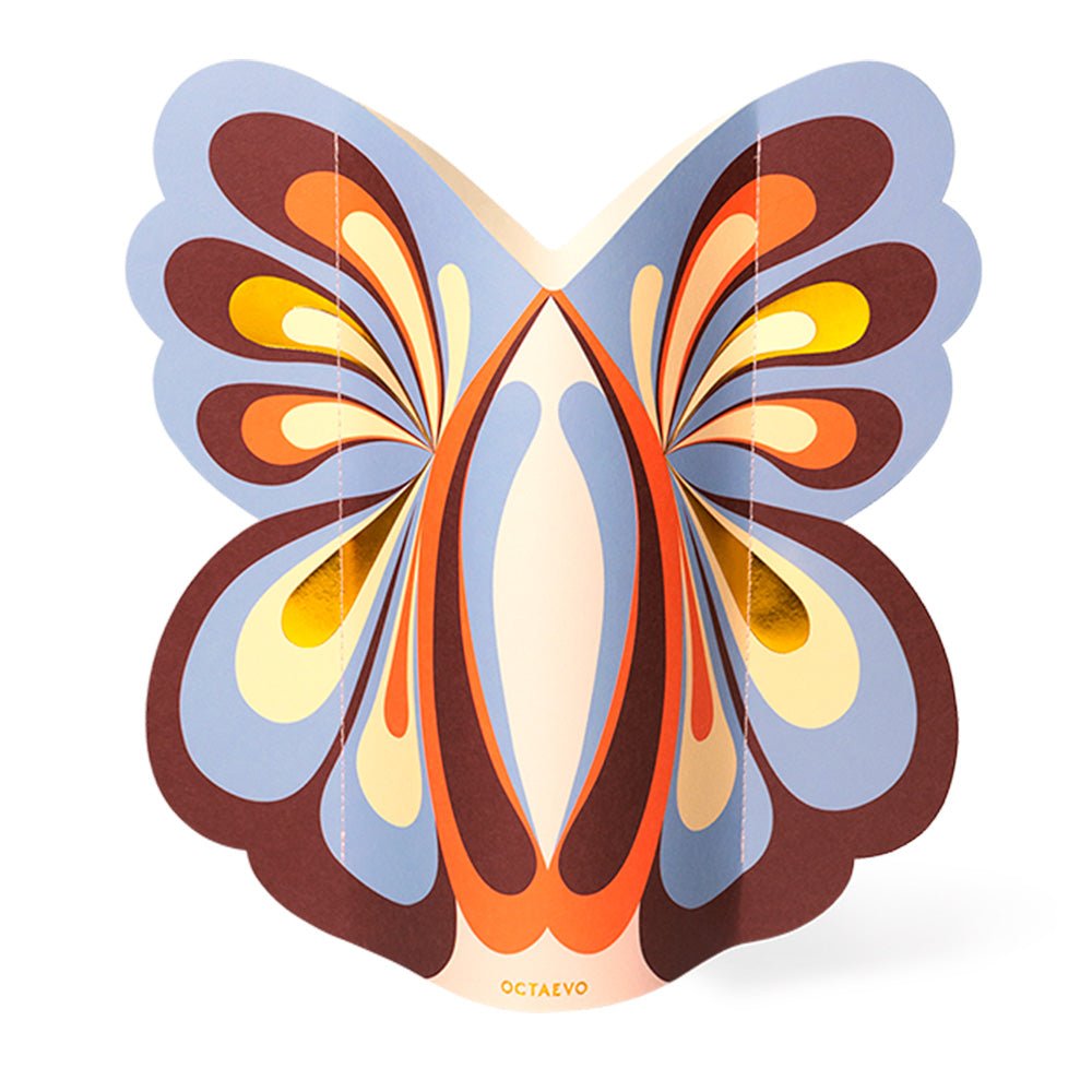 Vase en papier papillon