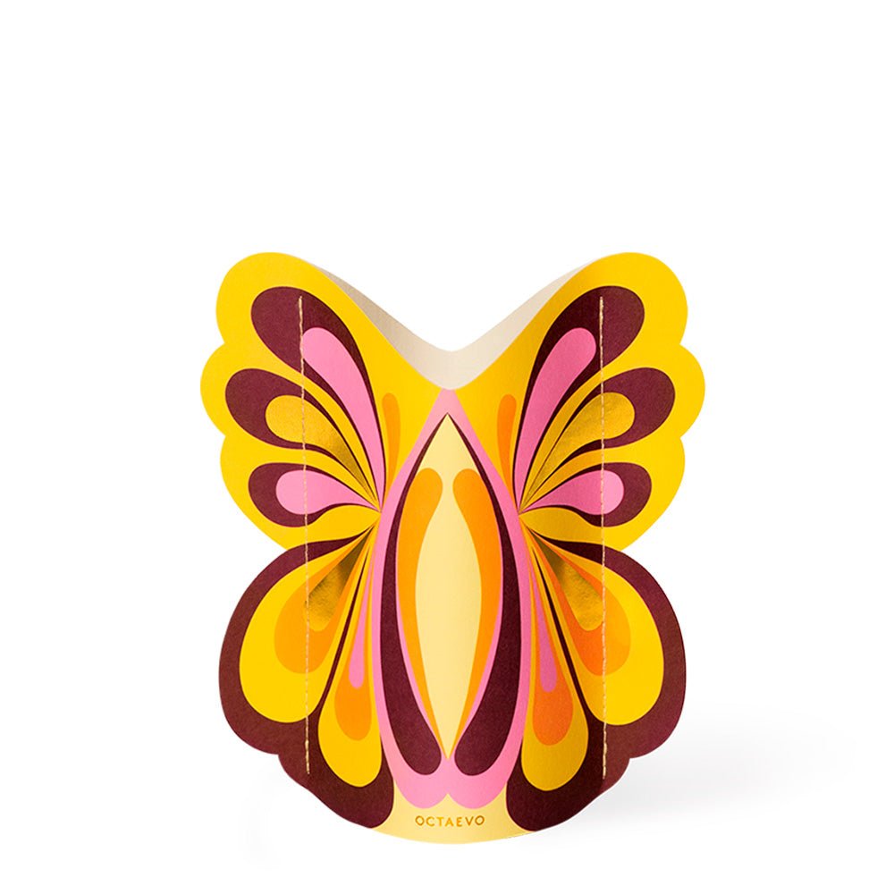 Mini vase en papier papillon