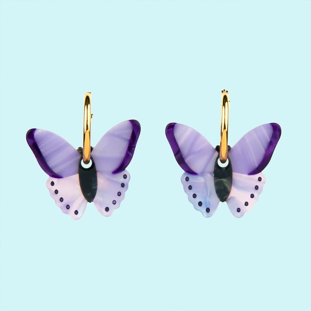 Pendientes Mariposa Morada