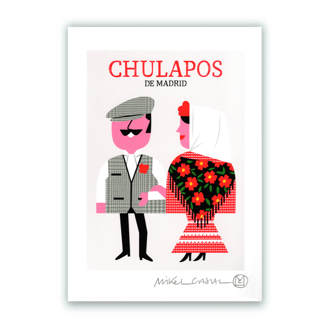 Chulapos Letras Impresión Giclée