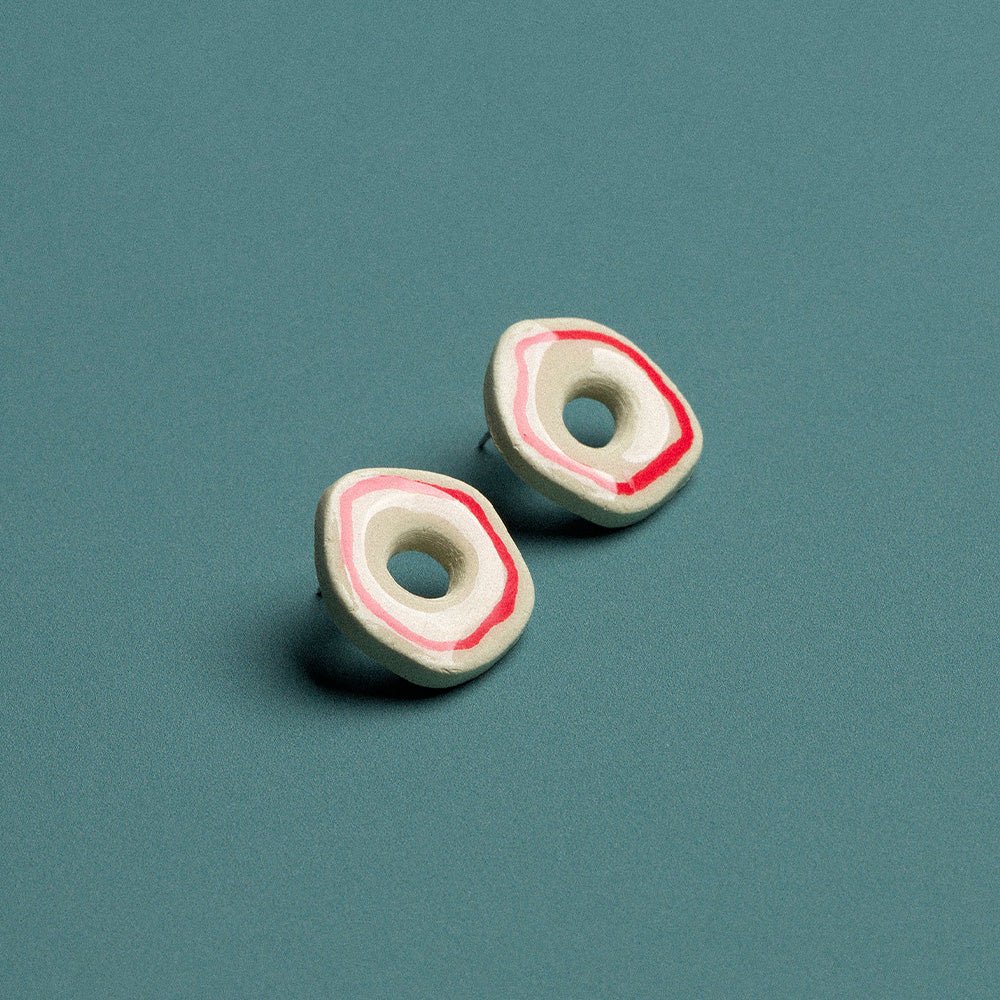 Pendientes Donut Red Line