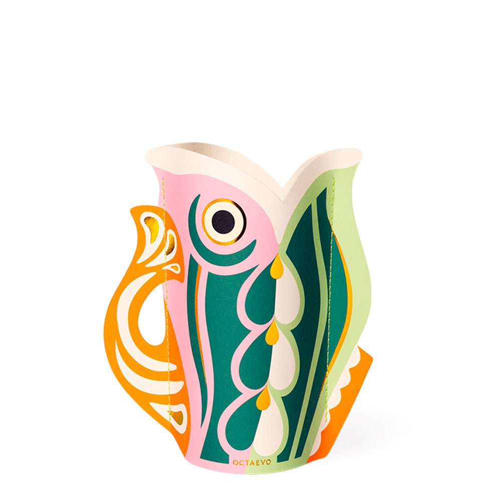 Mini vase poisson en papier