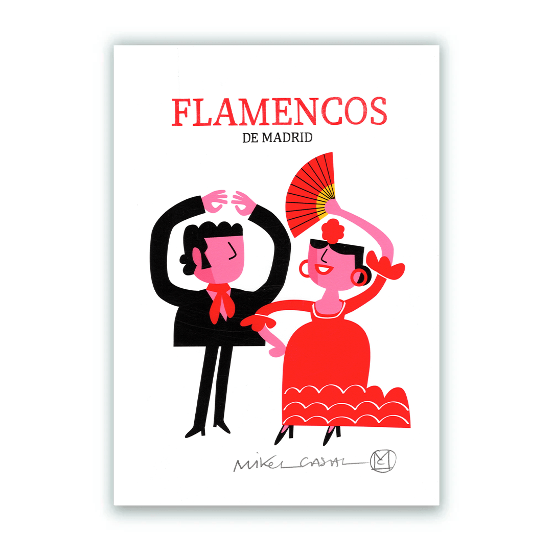 Flamencos Letras Impresión Giclée