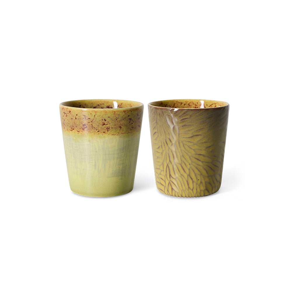 70s Ceramics: Tazas de Café Van Gogh Girasoles (set de 2)