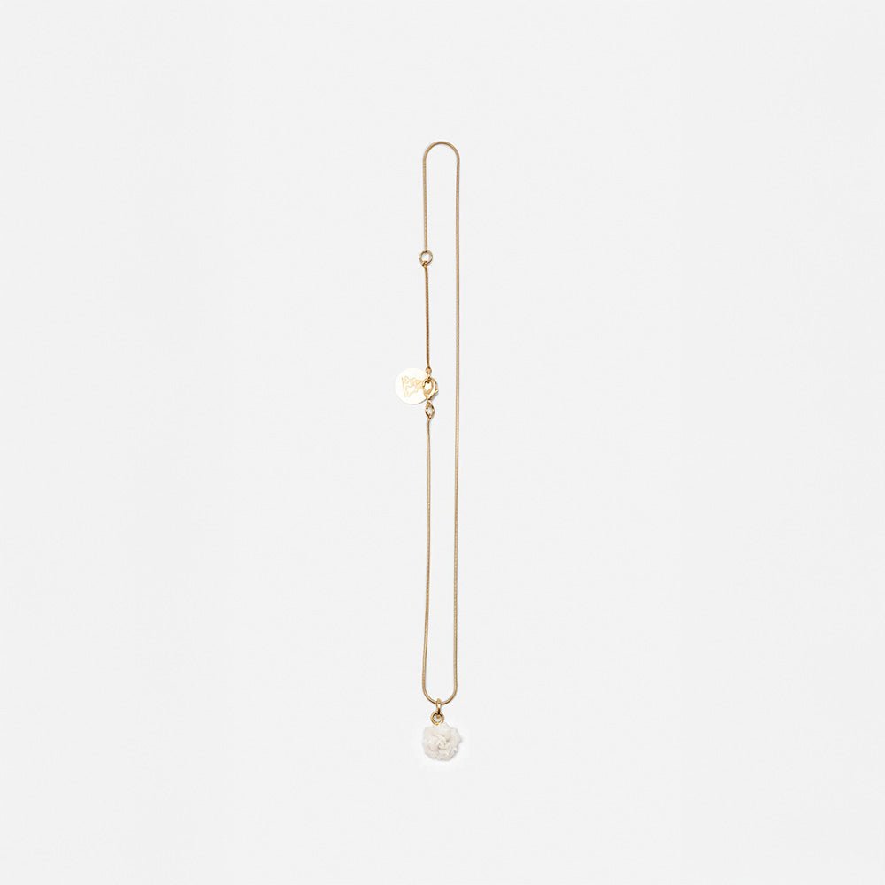 Collier Mini Rose Blanc