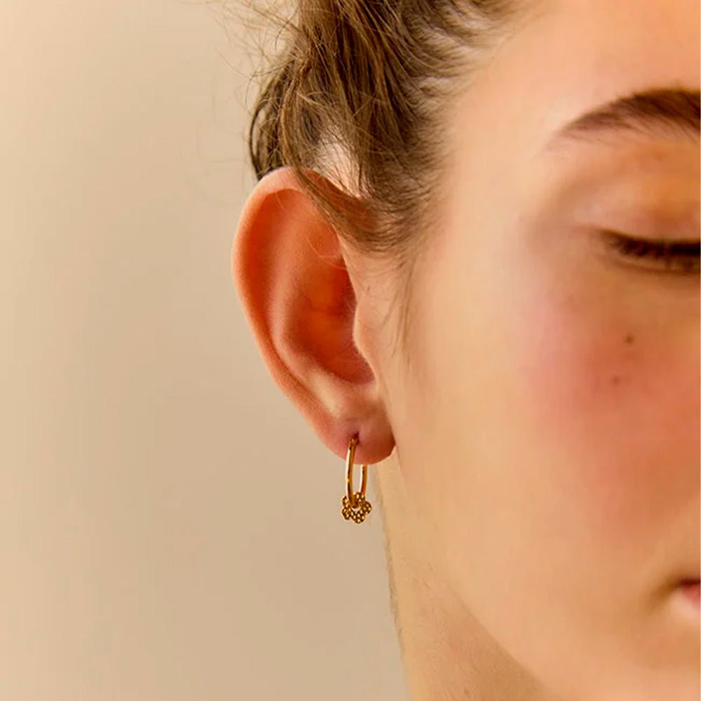 Boucles d'oreilles fleurs - Roots