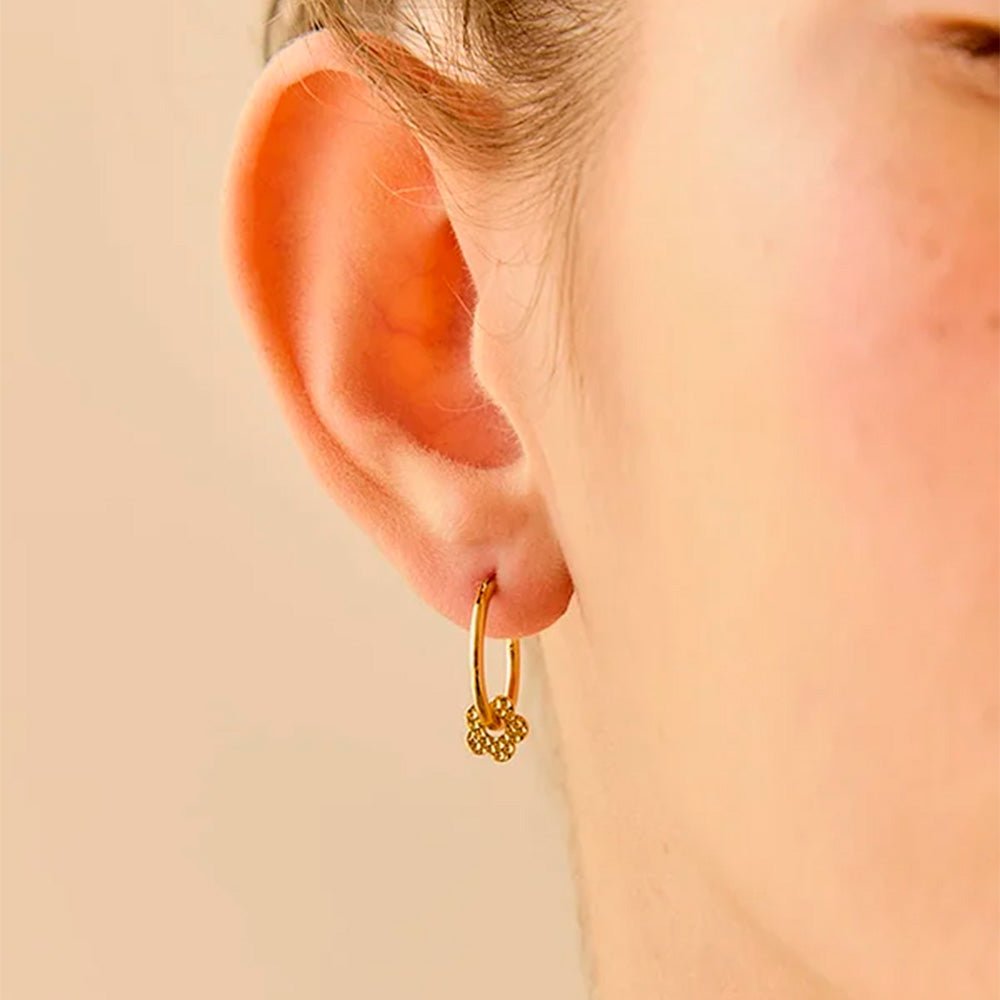 Boucles d'oreilles fleurs - Roots