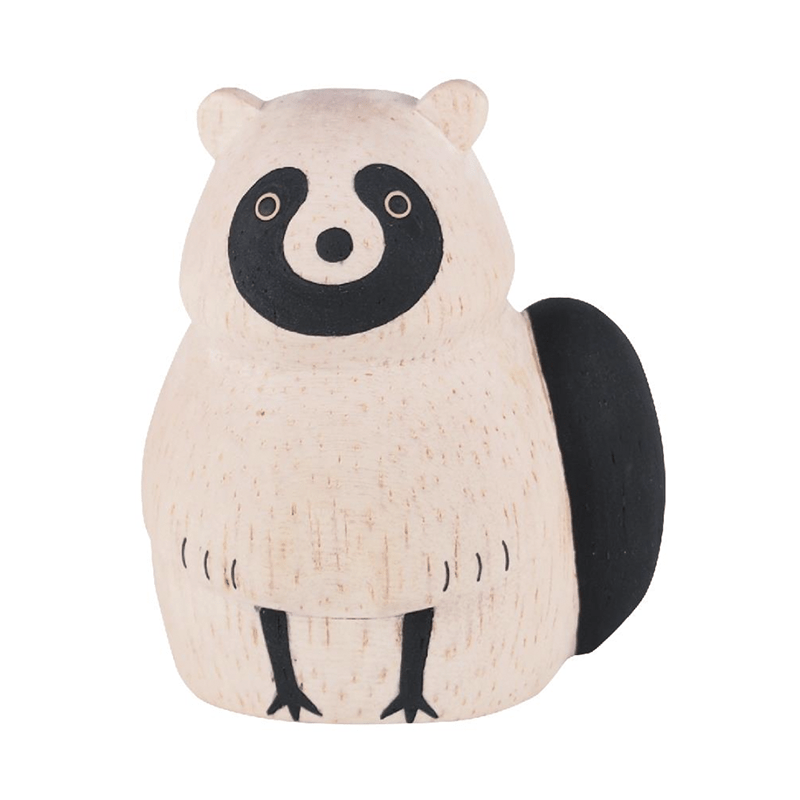 Mapache Animal de Madera Pole Pole
