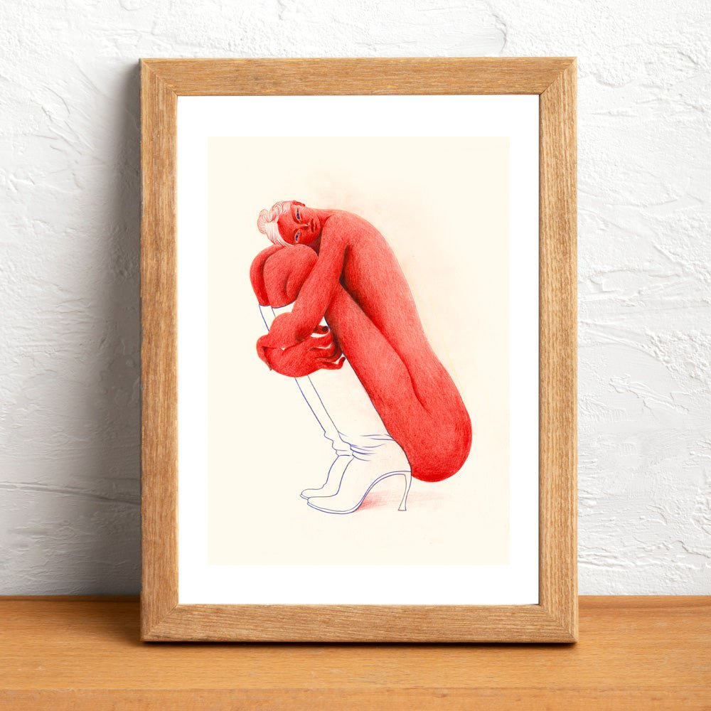 Impression Giclée Modèle A5 Rouge