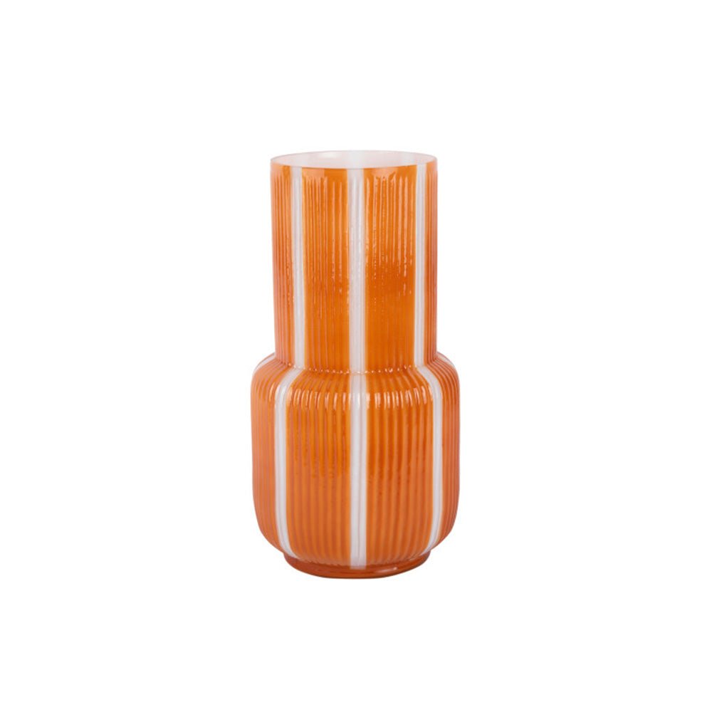 Vase Rayado Retro High Mango Yellow