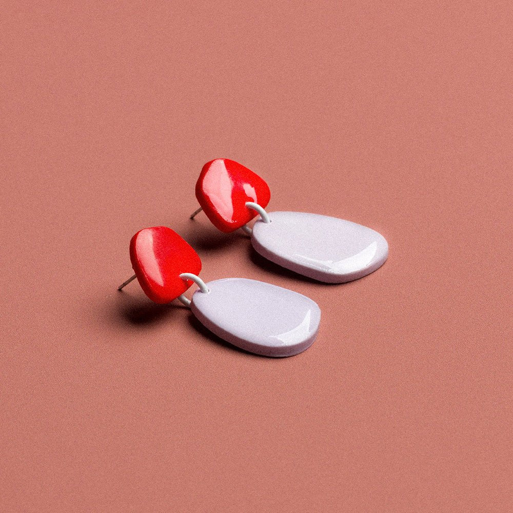 Pendientes Shapes Red / Blue