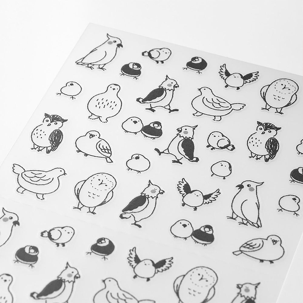 Pegatinas 2593 Chat Pájaros