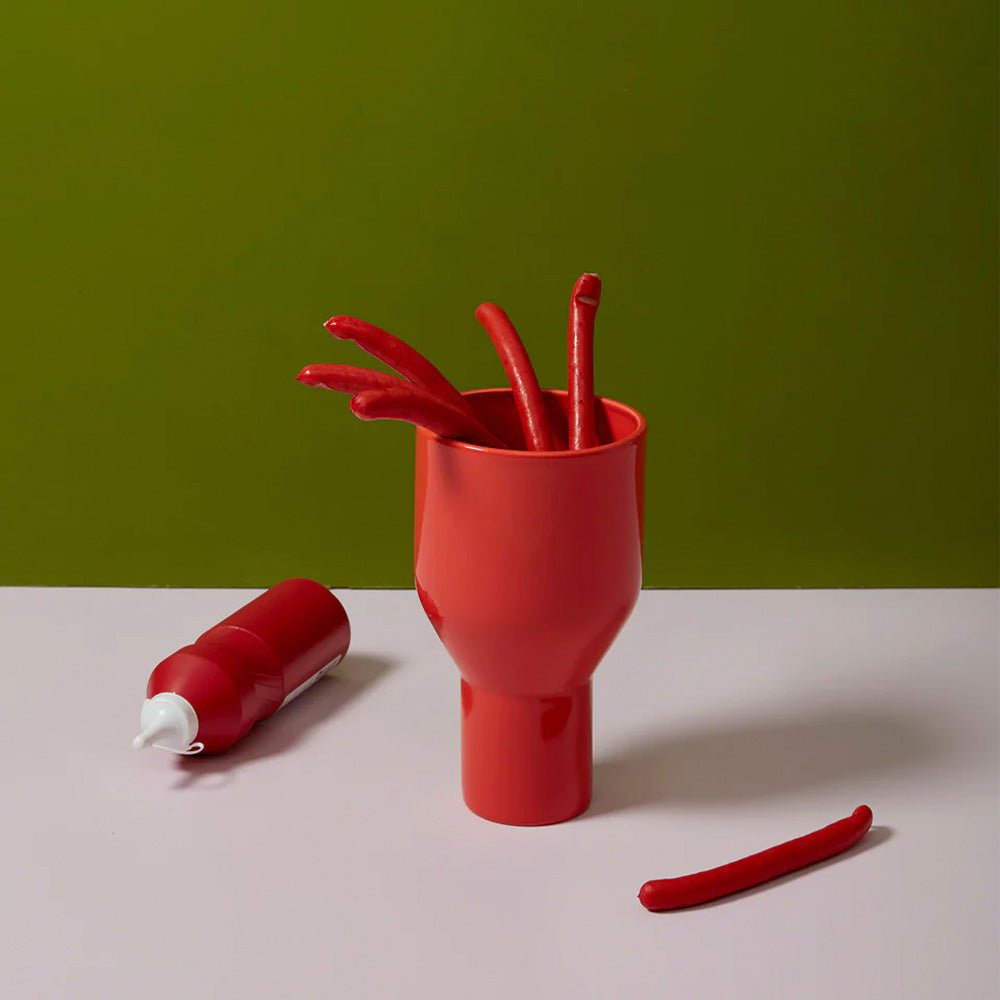 Jarrón Flowershade Rojo