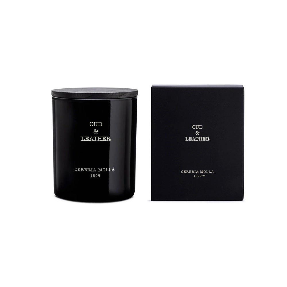 Bougie premium Oud &amp; Cuir 230 g