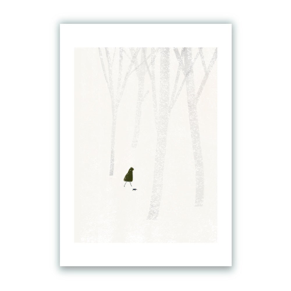 Winter Stroll Impresión Giclée