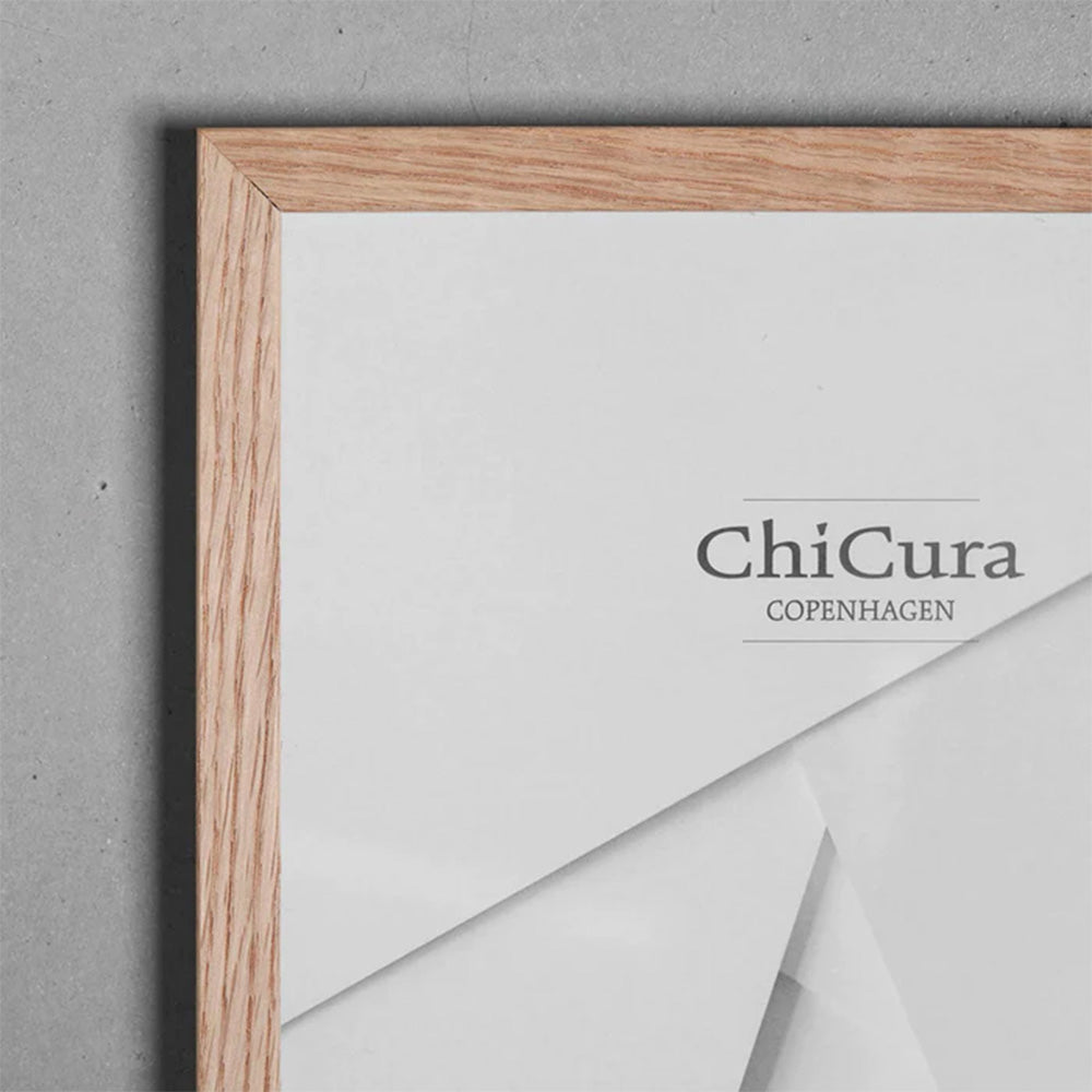 Marco de Madera 30x40 Cristal Roble
