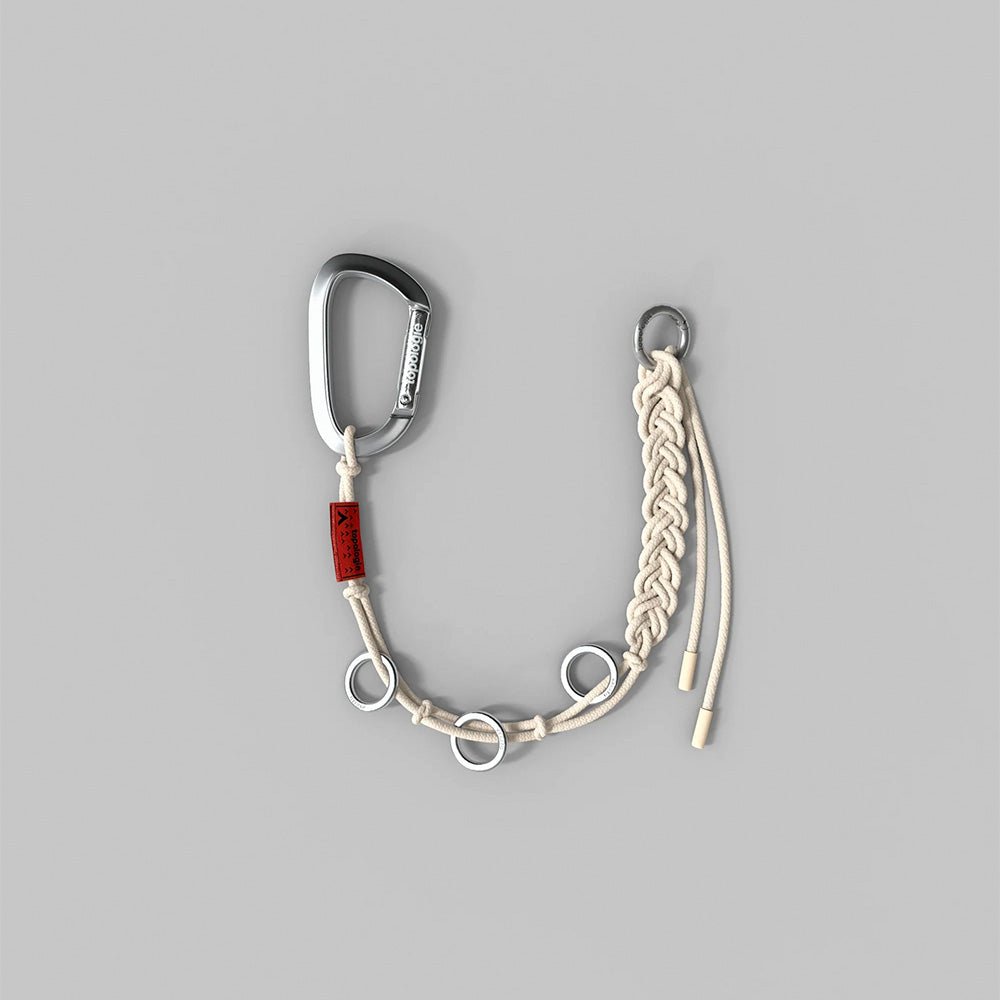 Braided Keychain Off White