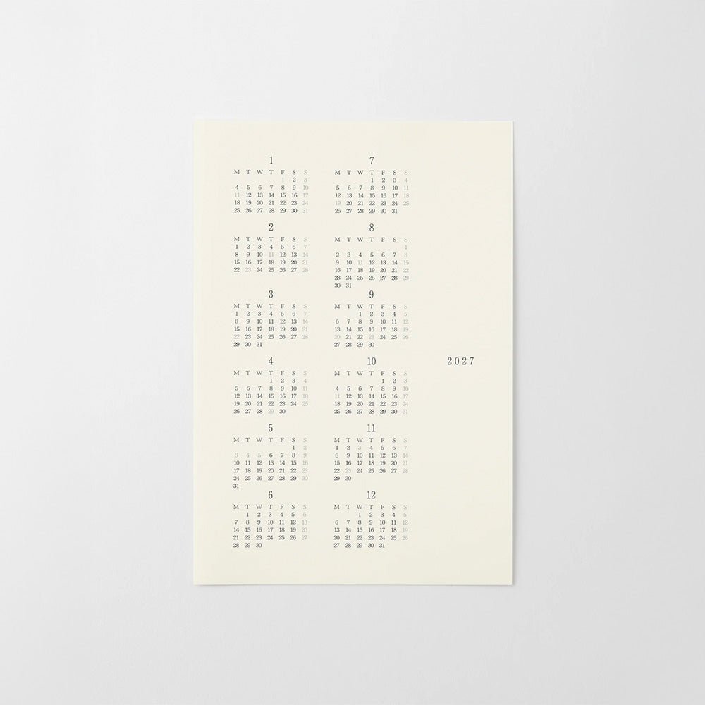 MD Diary Sticker M 2027