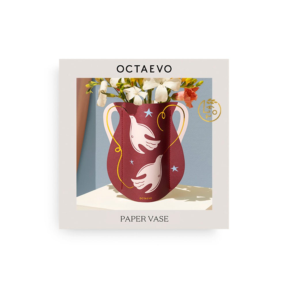 Mini vase en papier Colombe
