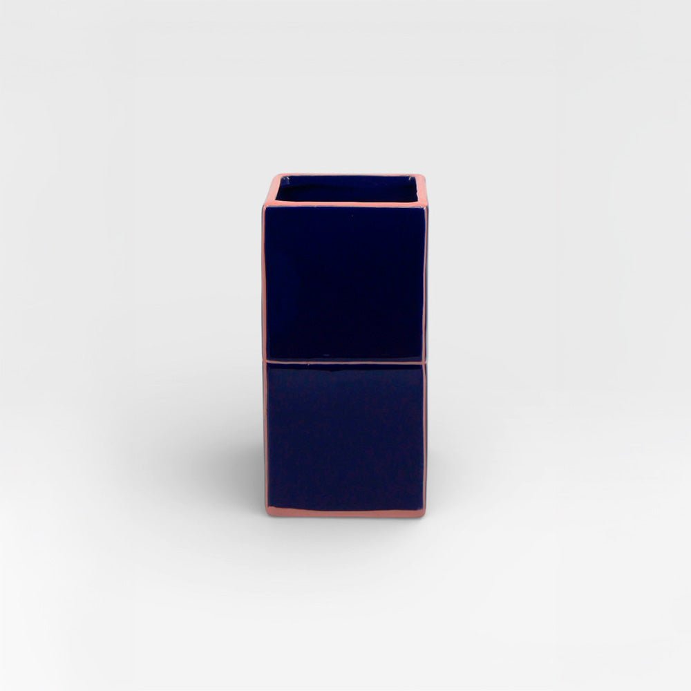 Jarrón Tile Doble Azul / Rosa