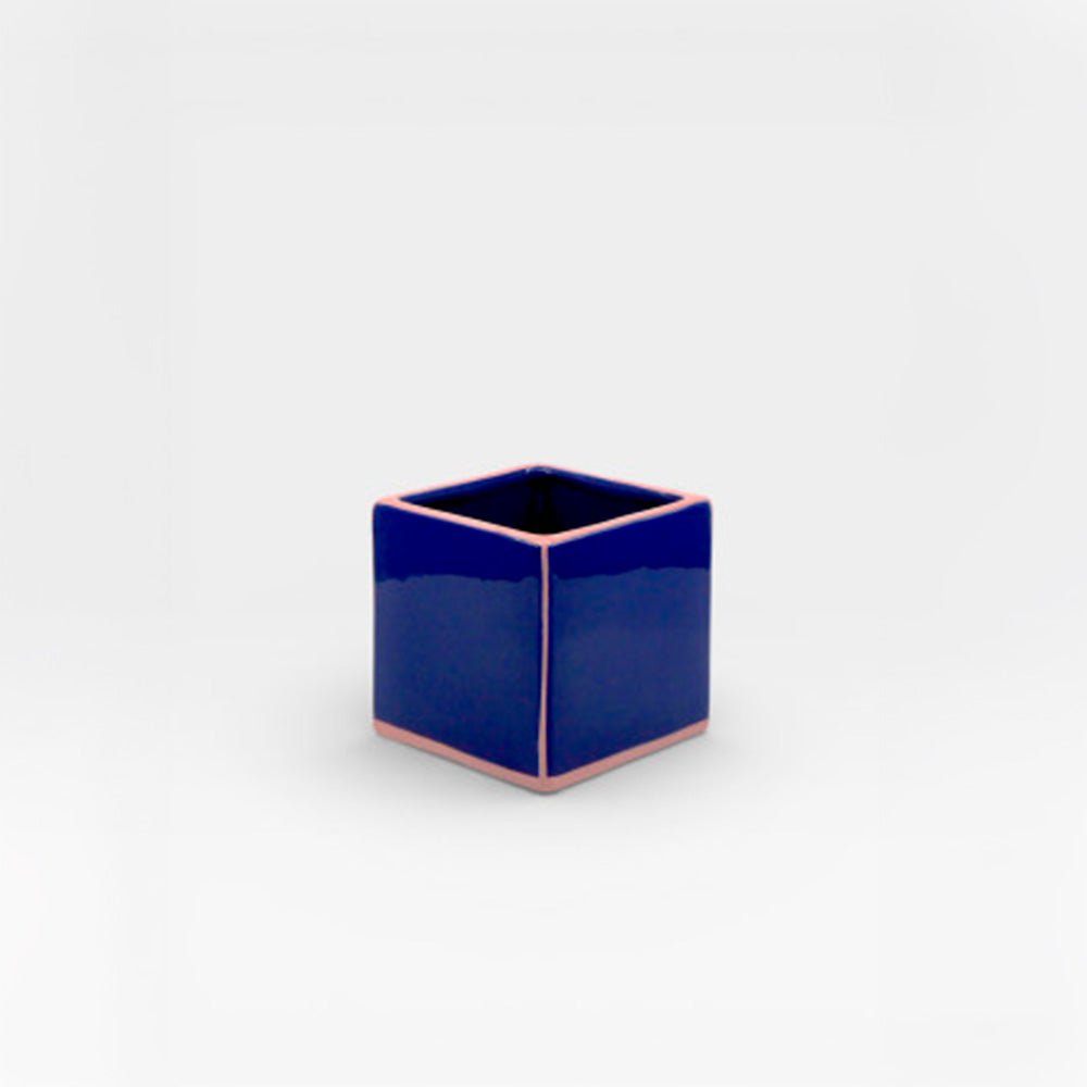 Jarrón Tile Simple Azul / Rosa