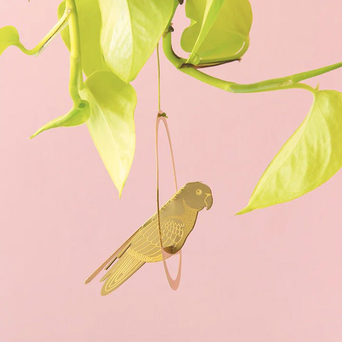 Décoration d'oiseau en laiton