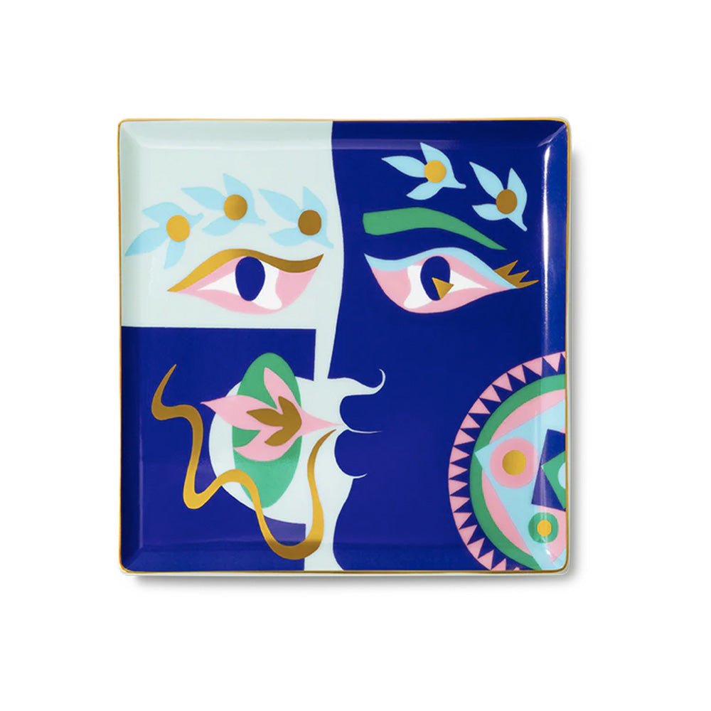 Bandeja Cerámica Claire Johnson Azul