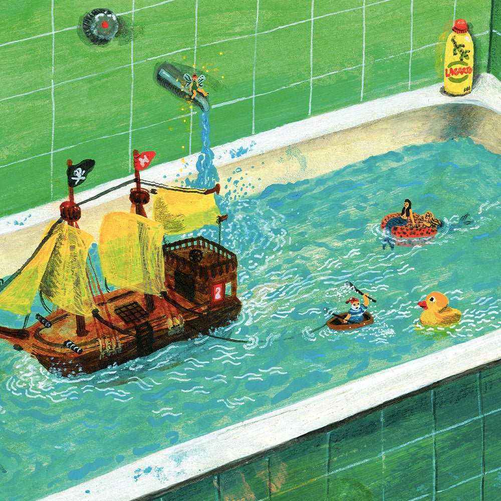 Impression Giclée du Bain de Peter Pan