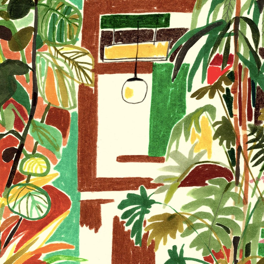 Pianta Rosa Impresión Giclée